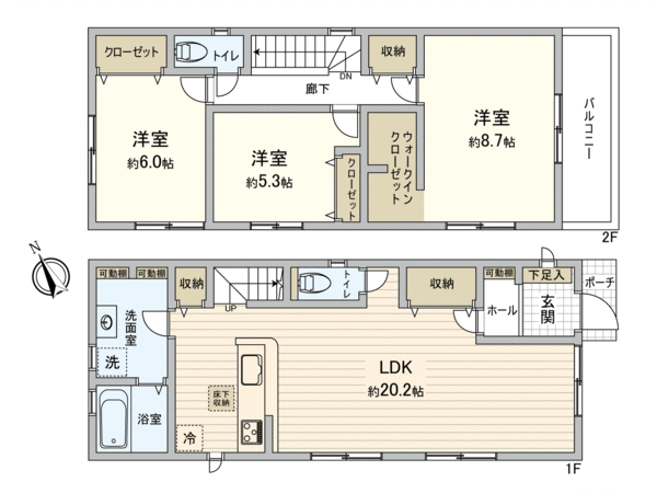 観音新町4丁目 新築No4 間取り 観音新町4丁目 新築No4 間取り