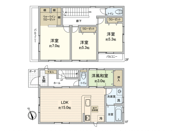 観音新町4丁目 新築No6 間取り 観音新町4丁目 新築No6 間取り