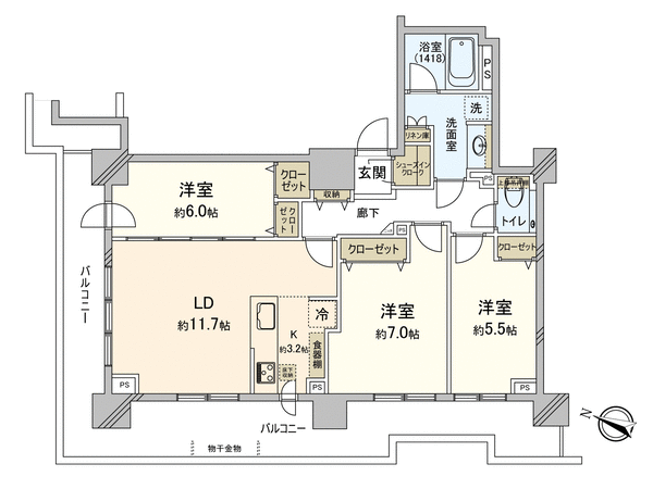 ファインシティ札幌ザタワー大通公園 間取り ファインシティ札幌ザタワー大通公園 間取り
