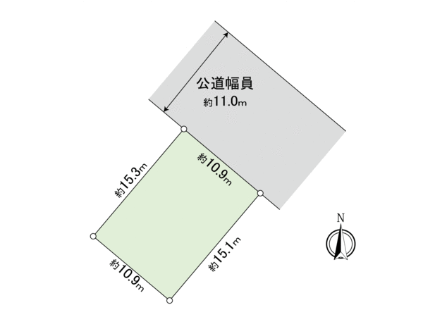 北郷2条5丁目 土地 地形図 北郷2条5丁目 土地 地形図