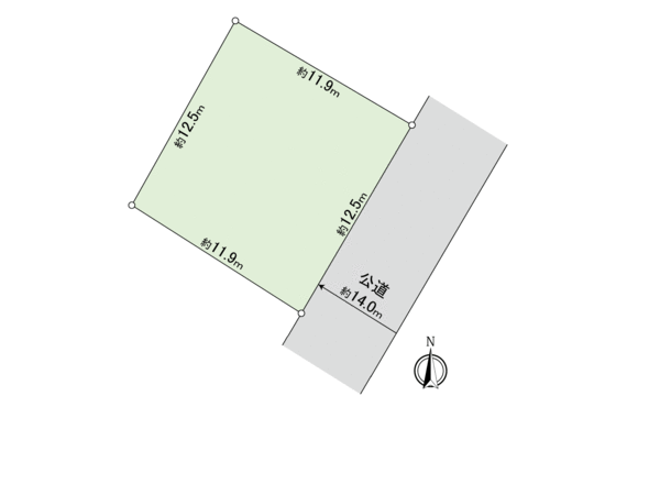 対雁 土地C区画 地形図 対雁 土地C区画 地形図