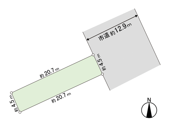 月寒東1条6丁目 土地 地形図 月寒東1条6丁目 土地 地形図