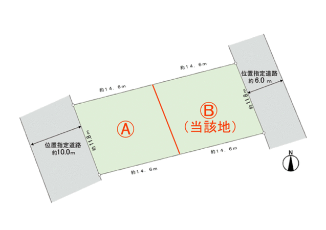 双子山2丁目 土地 地形図 双子山2丁目 土地 地形図