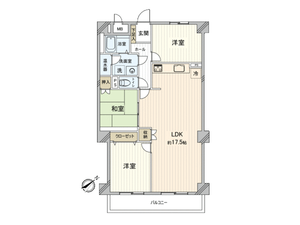 三旺マンション第2新栄 間取り 三旺マンション第2新栄 間取り