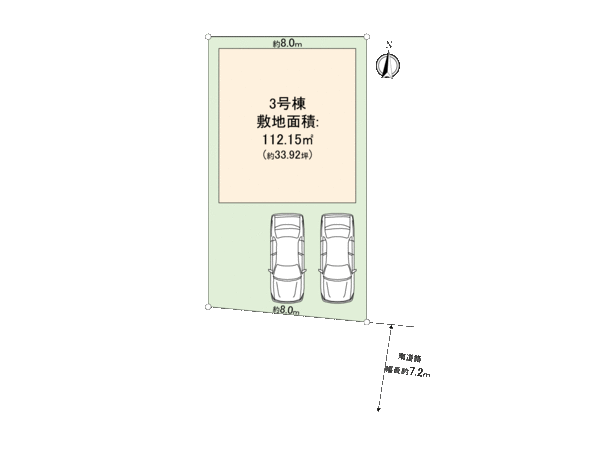 西区栄生1丁目【3号地】 地形図 西区栄生1丁目【3号地】 地形図