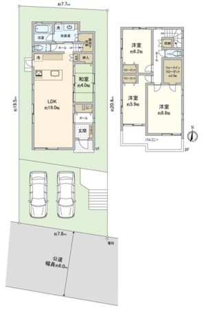 天白区梅が丘二丁目 新築戸建 間取り 天白区梅が丘二丁目 新築戸建 間取り
