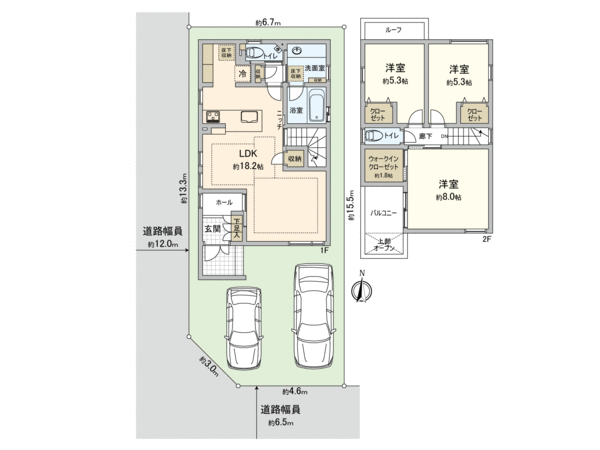 天白区植田東1丁目 新築T1棟 間取り 天白区植田東1丁目 新築T1棟 間取り