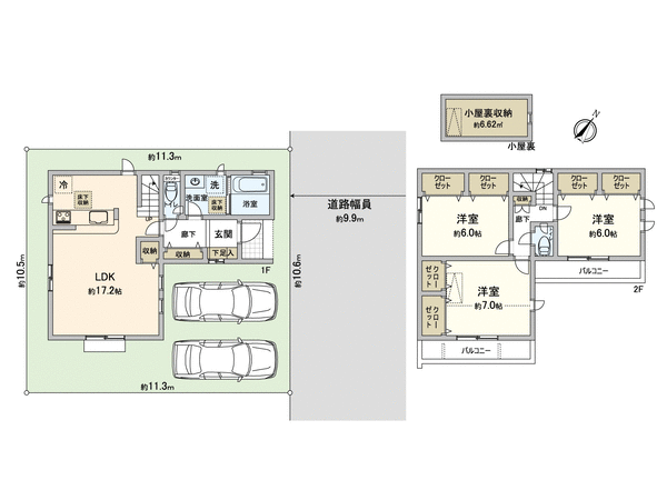 天白区植田山一丁目 新築戸建 間取り 天白区植田山一丁目 新築戸建 間取り