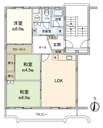 平針南住宅 2号棟 間取り 平針南住宅 2号棟 間取り