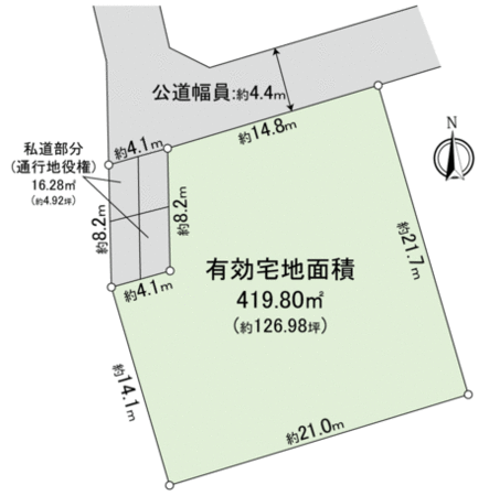 名東区亀の井1丁目 土地 地形図 名東区亀の井1丁目 土地 地形図