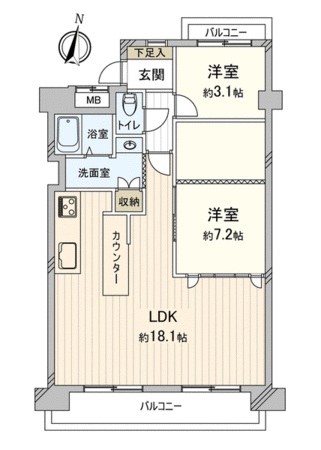 グリーンコーポ東一社 間取り グリーンコーポ東一社 間取り