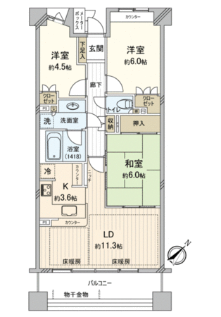 よもぎ台パーク・ホームズ 間取り よもぎ台パーク・ホームズ 間取り