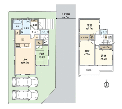 緑区神の倉4丁目 新築戸建 2号棟 間取り 緑区神の倉4丁目 新築戸建 2号棟 間取り