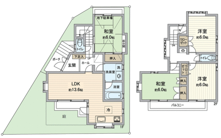 緑区砂田1丁目 戸建 間取り 緑区砂田1丁目 戸建 間取り