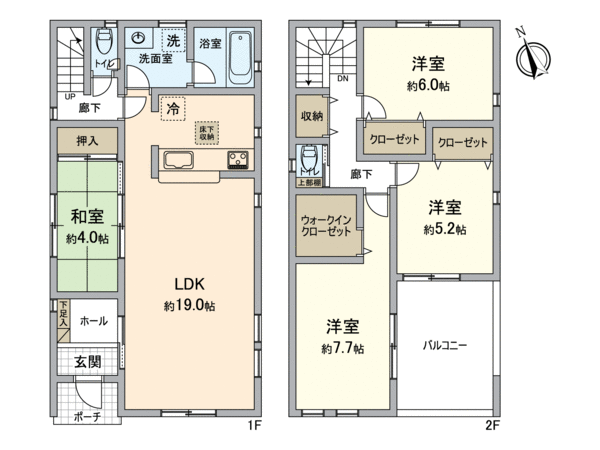緑区六田1丁目 新築戸建 4号棟 間取り 緑区六田1丁目 新築戸建 4号棟 間取り