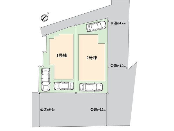 緑区鳴海町字会下 新築戸建 2号棟 区画図 緑区鳴海町字会下 新築戸建 2号棟 区画図
