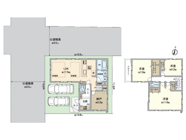 瑞穂区白龍町3丁目 1号棟 間取り 瑞穂区白龍町3丁目 1号棟 間取り