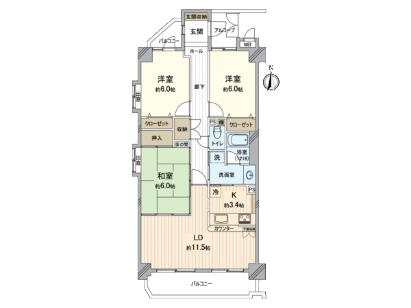 サンパーク滝子南 間取り サンパーク滝子南 間取り