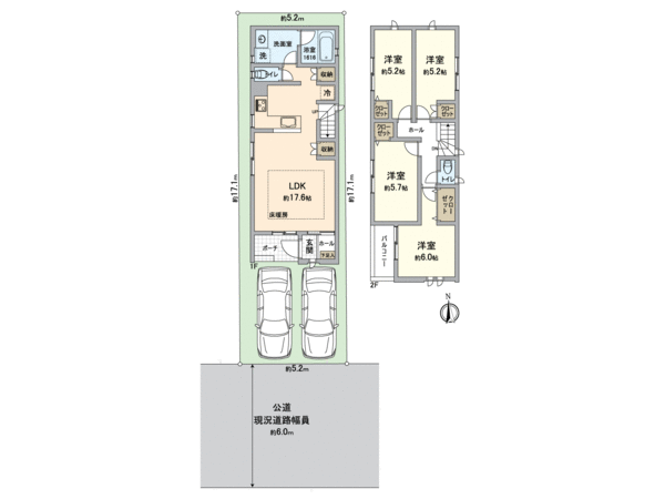 北区杉村1丁目 新築戸建 間取り 北区杉村1丁目 新築戸建 間取り