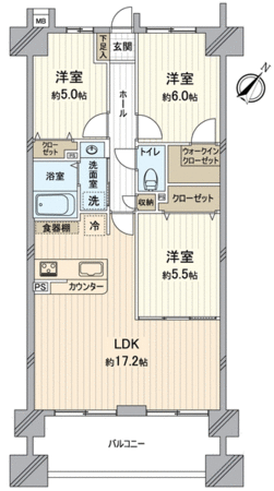 宝マンション堀田ソレアード 間取り 宝マンション堀田ソレアード 間取り