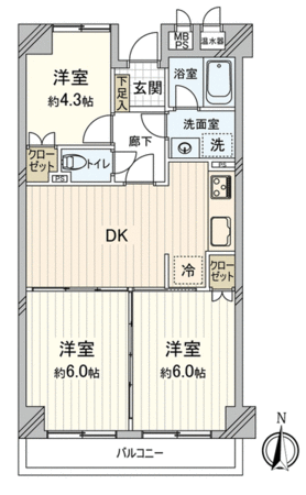 岩塚町スカイマンション 間取り 岩塚町スカイマンション 間取り