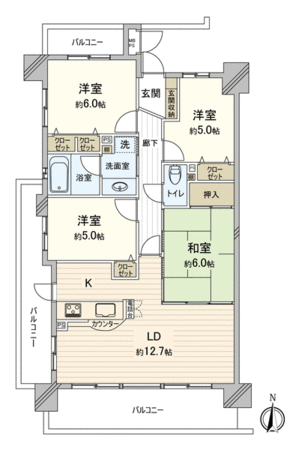 ライオンズマンション武道館前 間取り ライオンズマンション武道館前 間取り