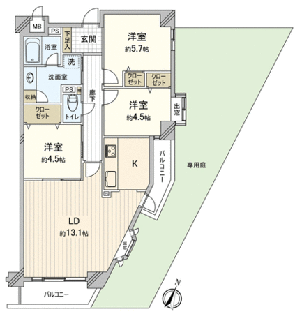 シャトー高畑 間取り シャトー高畑 間取り