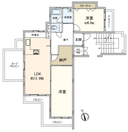 八事茨木町パークマンション 間取り 八事茨木町パークマンション 間取り