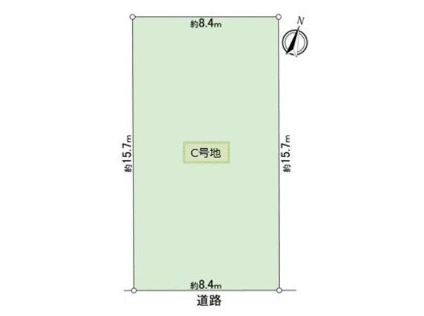 岐阜市羽衣町 C号地 地形図 岐阜市羽衣町 C号地 地形図