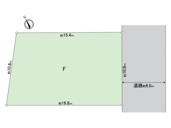 岐阜市雲雀ケ丘 F号地 地形図 岐阜市雲雀ケ丘 F号地 地形図