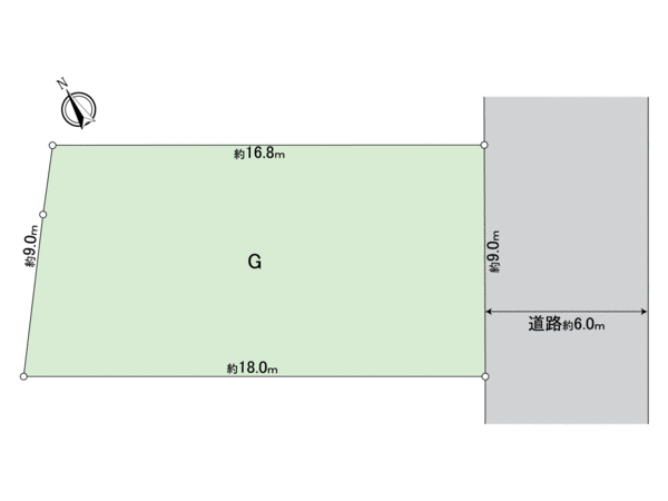 岐阜市雲雀ケ丘 G号地 地形図 岐阜市雲雀ケ丘 G号地 地形図
