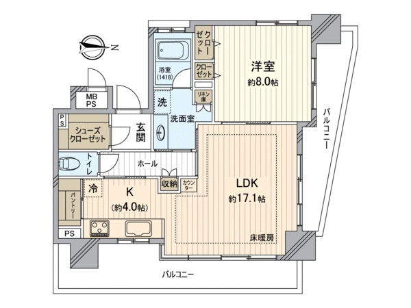 ライオンズ岐阜セントマークス弐番館 間取り ライオンズ岐阜セントマークス弐番館 間取り