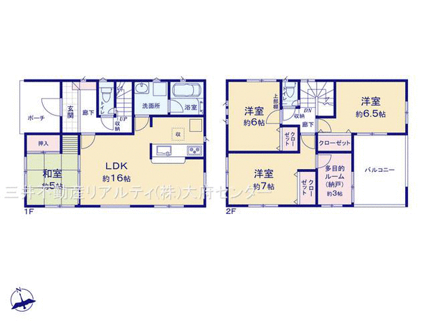 半田市有楽町三丁目 戸建 1号棟 間取り 半田市有楽町三丁目 戸建 1号棟 間取り