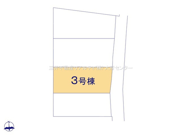 知多郡東浦町大字石浜字桜見台 戸建 3号棟 全体区画図 知多郡東浦町大字石浜字桜見台 戸建 3号棟 全体区画図