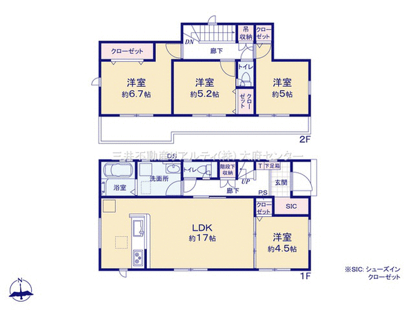 知多郡東浦町大字石浜字桜見台 戸建 2号棟 間取り 知多郡東浦町大字石浜字桜見台 戸建 2号棟 間取り