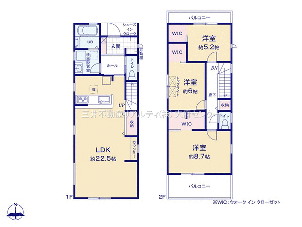 半田市花園町四丁目 戸建 3号棟 間取り 半田市花園町四丁目 戸建 3号棟 間取り
