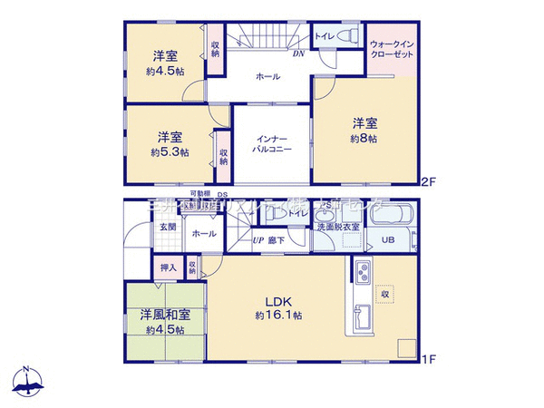 半田市本町四丁目 戸建 2号棟 間取り 半田市本町四丁目 戸建 2号棟 間取り