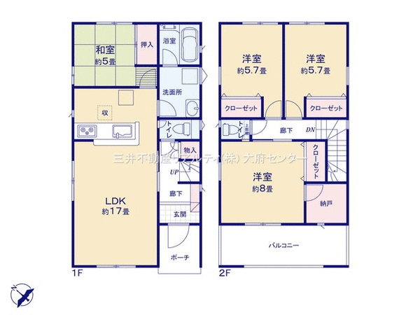 半田市瑞穂町七丁目 戸建 4号棟 間取り 半田市瑞穂町七丁目 戸建 4号棟 間取り