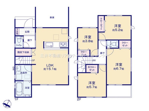 半田市白山町二丁目 戸建 1号棟 間取り 半田市白山町二丁目 戸建 1号棟 間取り