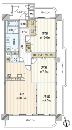 リビオ上名和 B棟 間取り リビオ上名和 B棟 間取り
