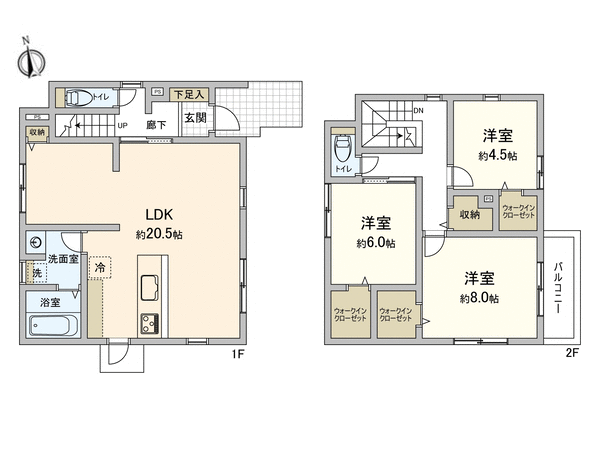 知多市南巽が丘三丁目 戸建 1号棟 間取り 知多市南巽が丘三丁目 戸建 1号棟 間取り