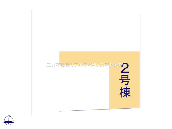 半田市大池町一丁目 戸建 2号棟 全体区画図 半田市大池町一丁目 戸建 2号棟 全体区画図