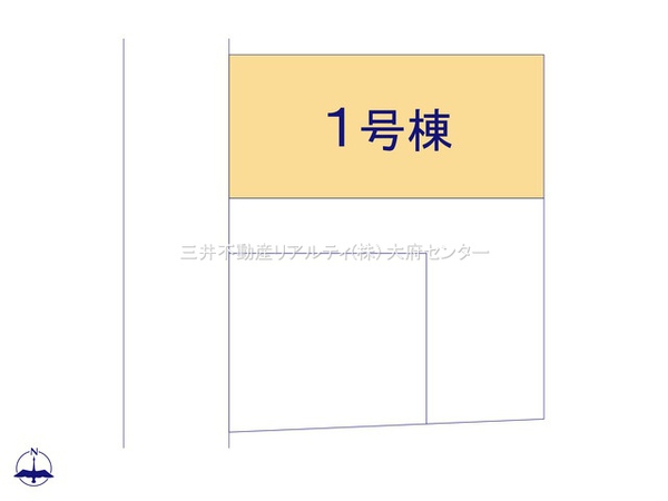 半田市大池町一丁目 戸建 1号棟 全体区画図 半田市大池町一丁目 戸建 1号棟 全体区画図