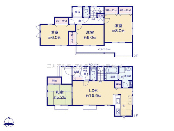 半田市大池町一丁目 戸建 1号棟 間取り 半田市大池町一丁目 戸建 1号棟 間取り