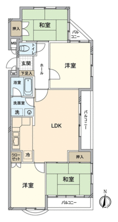 三旺マンション大森駅前 間取り 三旺マンション大森駅前 間取り