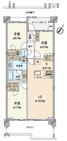 プラウド八事表山ヒルトップ 間取り プラウド八事表山ヒルトップ 間取り