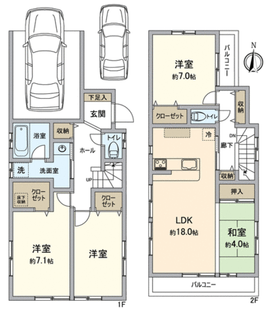 瑞穂区白砂町3丁目 戸建 間取り 瑞穂区白砂町3丁目 戸建 間取り