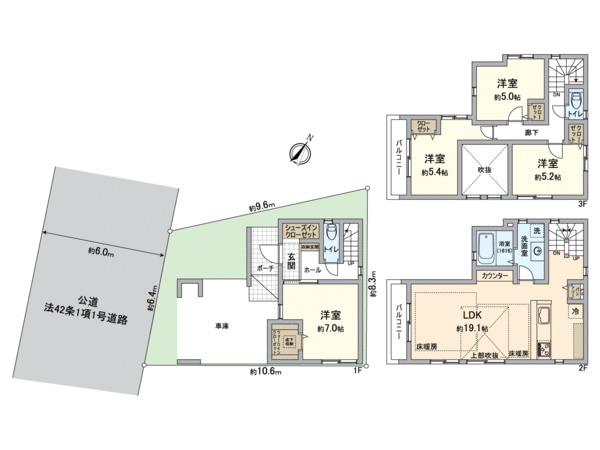 中区新栄2丁目 1号棟 間取り 中区新栄2丁目 1号棟 間取り