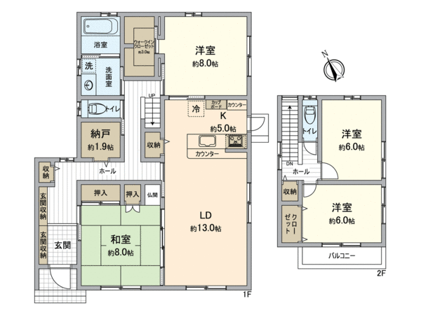 尾張旭市庄南町4丁目 戸建 間取り 尾張旭市庄南町4丁目 戸建 間取り