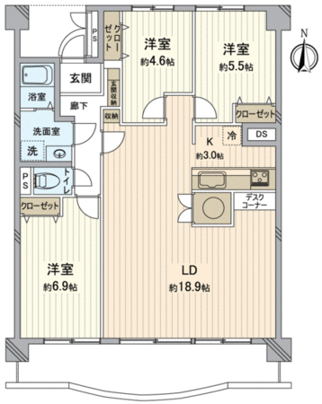 藤森西住宅 N棟 間取り 藤森西住宅 N棟 間取り